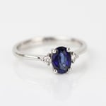Oval Safir Yüzük