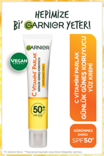 C Vitamini Günlük Güneş Koruyucu Fluid Yüz Kremi Görünmez Doku Spf50 40ml