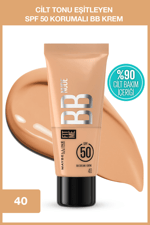 Fit Me Nude Cilt Bakımı Etkili Nemlendirici SPF50 BB Krem - Sıcak Orta Ton