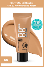 Fit Me Nude Cilt Bakımı Etkili Nemlendirici SPF50 BB Krem - Nötr Orta Ton