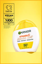 Garnier C Vitamini Wonder Tint 3 Etki 1 Arada Renkli Nemlendirici Orta Ton, SPF50, Vegan