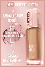 Lifter Niasinamid ve Hyalüronik Asit İçeren Aydınlatan Fondöten - 118