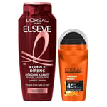 L'Oréal Paris Elseve Dökülme Karşıtı Şampuan 300 Ml+Men Expert Roll-On Set