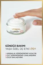 L'Oréal Paris Yaş Uzmanı 40 + Kırışıklık Karşıtı Sıkılaştırıcı Krem 50 Ml