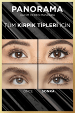 Panorama Hacim Veren Maskara Siyah