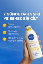 Q10 7 Günde Sıkılaştırıcı Vücut Bakım Losyonu 250ml, C Vitamini, Kolajen, 72 Saat Nemlendirici