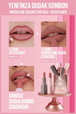 Serum Etkili Hyalüronik Asit ve Besleyici Yağ İçeren Ruj - 106 Maybe It's Soft