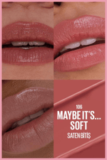 Serum Etkili Hyalüronik Asit ve Besleyici Yağ İçeren Ruj - 106 Maybe It's Soft