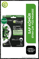 Siyah Çay Kömürlü Kağıt Yüz Maskesi