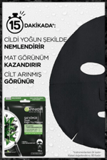 Siyah Çay Kömürlü Kağıt Yüz Maskesi