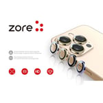 Apple iPhone 17 Pro Max Zore CL-12  Dark Blue Premium Safir Parmak İzi Bırakmayan Anti-Reflective Kamera Lens Koruyucu