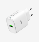 C302 Safe 12W Lightning Kablolu Hızlı Şarj Cihazı beyaz