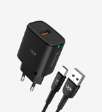 C303 Safe 18W USB-A Tip-C Kablolu Hızlı Şarj Cihazı