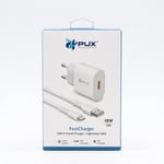 ŞARJ ALETİ - FASTCHARGER - USB-A TRAVEL CHARGER + LİGHTNİNG CABLE - 18W USB -3.0A FAST CHARCING - 100 CM 