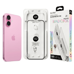 Fulltech MagicBox iPhone 16 / 15 Premium Tempered Glass Aparatlı Ekran Koruyucu - Clear