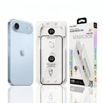 Fulltech MagicBox iPhone Air Premium Tempered Glass Aparatlı Ekran Koruyucu - Clear