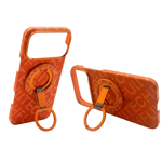 Fulltech PC2 iPhone 17 Pro Max Magsafe Karbon Tasarım Kılıf - Orange