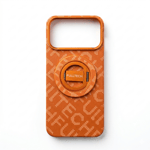 Fulltech PC2 iPhone 17 Pro Max Magsafe Karbon Tasarım Kılıf - Orange