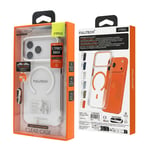 Fulltech PC3 iPhone 17 Pro Max Magsafe Karbon Tasarım Kılıf - Şeffaf White
