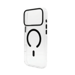 Fulltech PC3 iPhone 17 Pro Max Magsafe Karbon Tasarım Kılıf - Şeffaf Black