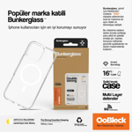 iBerry Bunkerglass 15 Pro Max Magsafe Uyumlu Kılıf - Şeffaf