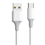 iBerry LB205XE Usb-A To Type-C Buzz Serisi Şarj Kablosu - Beyaz