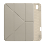 PS iPad A16 / 10.9 (10. nesil) Tri Folding Standlı Kılıf - Bej