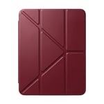 PS iPad A16 / 10.9 (10. nesil) Tri Folding Standlı Kılıf - Bordo