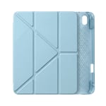 PS iPad A16 / 10.9 (10. nesil) Tri Folding Standlı Kılıf - Turkuaz