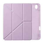PS iPad A16 / 10.9 (10. nesil) Tri Folding Standlı Kılıf - Lila