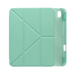 PS iPad A16 / 10.9 (10. nesil) Tri Folding Standlı Kılıf - Yeşil