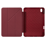 PS iPad A16 / 10.9 (10. nesil) Tri Folding Standlı Kılıf - Bordo