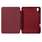 PS iPad A16 / 10.9 (10. nesil) Tri Folding Standlı Kılıf - Bordo