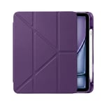 PS iPad Air 11 inç (M4)/(M3)/(M2) Tri Folding Standlı Kılıf - Mor