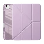 PS iPad Air 13 inç (M4)/(M3)/(M2) Tri Folding Standlı Kılıf - Lila