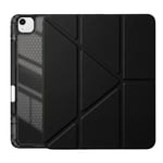 PS iPad Air 13 inç (M4)/(M3)/(M2) Tri Folding Standlı Kılıf - Siyah