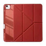 PS iPad Air 13 inç (M4)/(M3)/(M2) Tri Folding Standlı Kılıf - Kırmızı