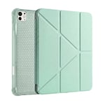 PS iPad Pro 11 inç (M5)/(M4) Tri Folding Standlı Kılıf - Yeşil