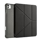 PS iPad Pro 11 inç (M5)/(M4) Tri Folding Standlı Kılıf - Siyah