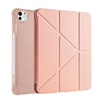 PS iPad Pro 11 inç (M5)/(M4) Tri Folding Standlı Kılıf - Pembe