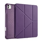 PS iPad Pro 11 inç (M5)/(M4) Tri Folding Standlı Kılıf - Mor