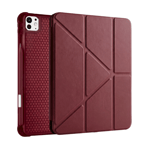 PS iPad Pro 11 inç (M5)/(M4) Tri Folding Standlı Kılıf - Bordo