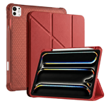 PS iPad Pro 13 inç (M5)/(M4) Tri Folding Standlı Kılıf - Kırmızı
