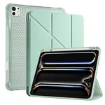 PS iPad Pro 13 inç (M5)/(M4) Tri Folding Standlı Kılıf - Yeşil