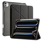 PS iPad Pro 13 inç (M5)/(M4) Tri Folding Standlı Kılıf - Siyah