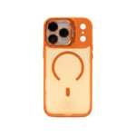 PS iPhone 17 Pro Max Standlı ve Lens Koruyucu Hediyeli Rote Serisi Magsafe Kılıf  - Turuncu