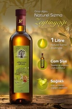 Naturel Sızma Zeytinyağı 1 Litre Cam Şişe