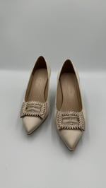 Bej Saten Stiletto