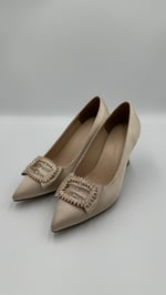 Bej Saten Stiletto