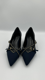 Lacivert Nubuk Stiletto